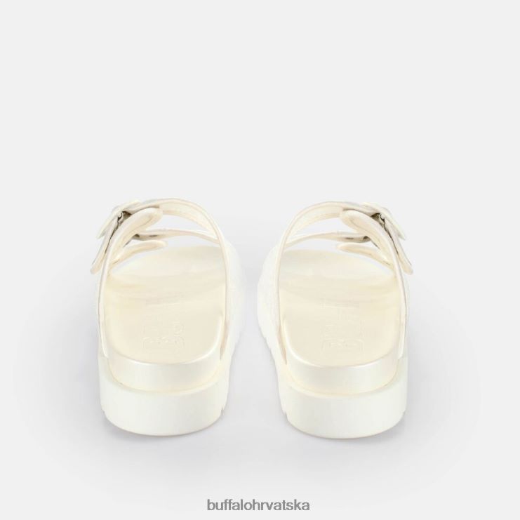 bijela Buffalo elly slide tobogani s platformom veganski |slajdova TDD6T832
